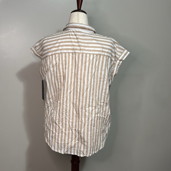 OLIVIA GREY Women's Marigold Stripe Shirt Size L - Picture 2 of 9